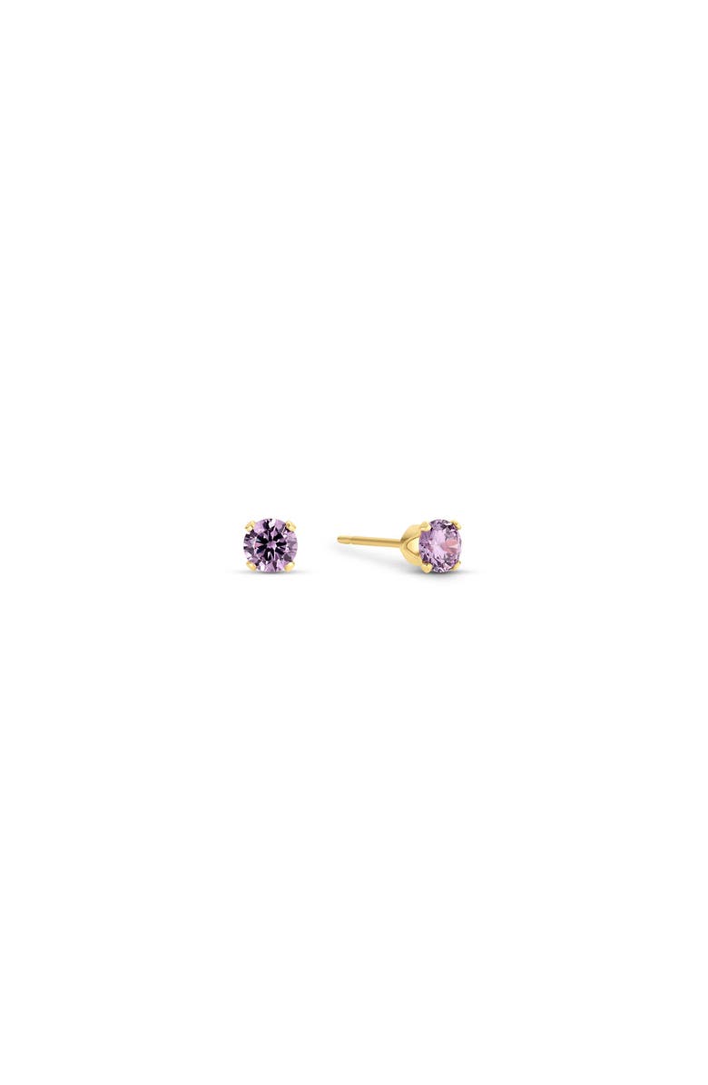 Set & Stones Birthstone Studs, Main, color, Gold / June