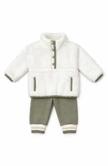 2-Piece High-Pile Fleece & Jogger Pants Set