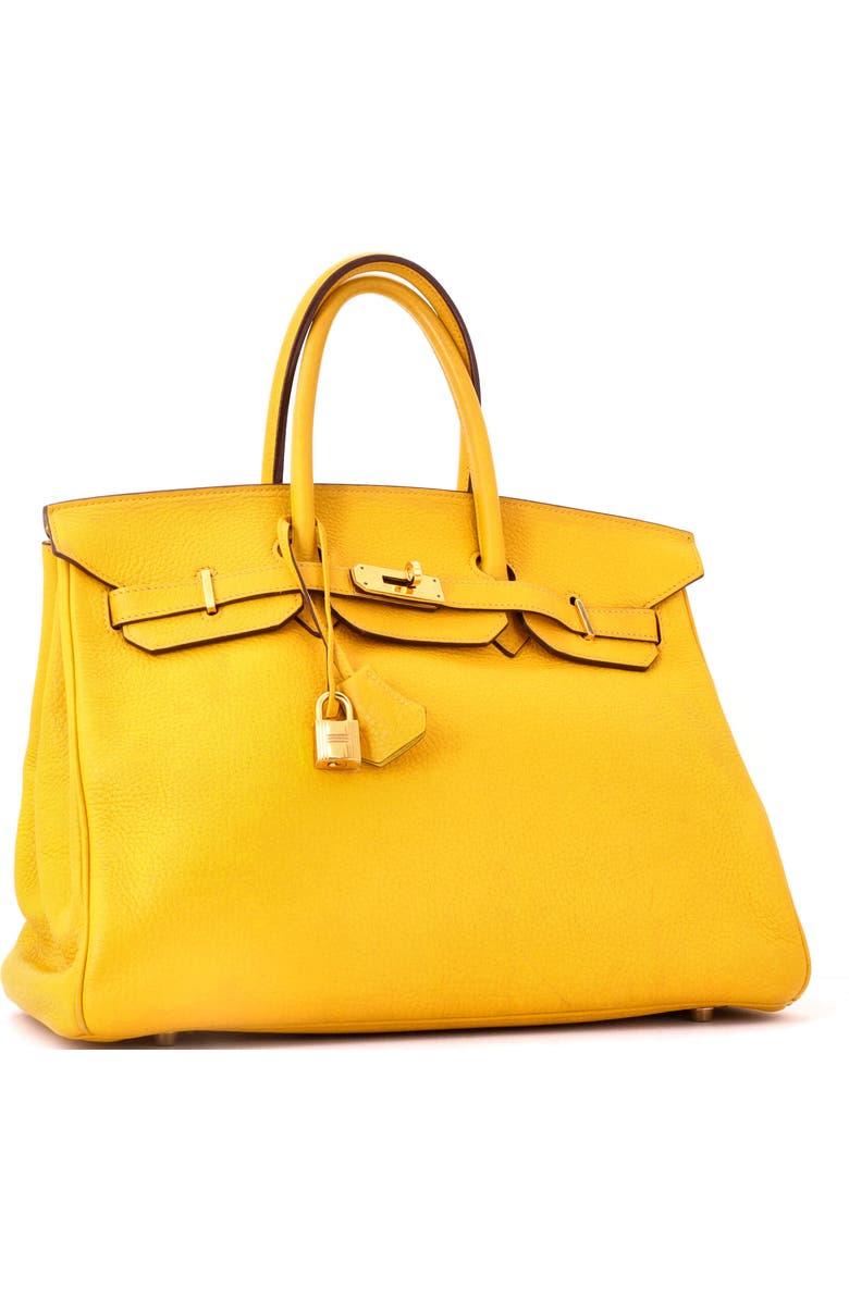 Pre-Owned Hermes Birkin Handbag Yellow Togo with Gold Hardware 35, Alternate, color, Soleil
