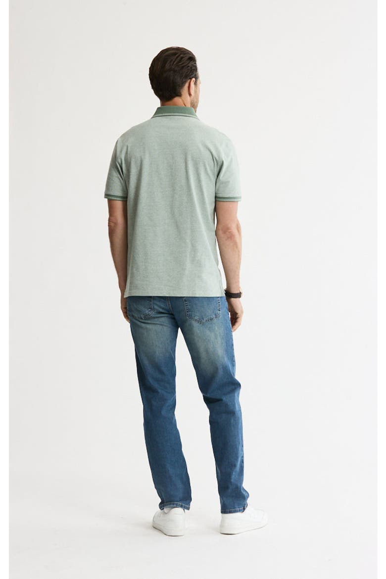 Luxe Brushed Knit Polo, Alternate, color, Green