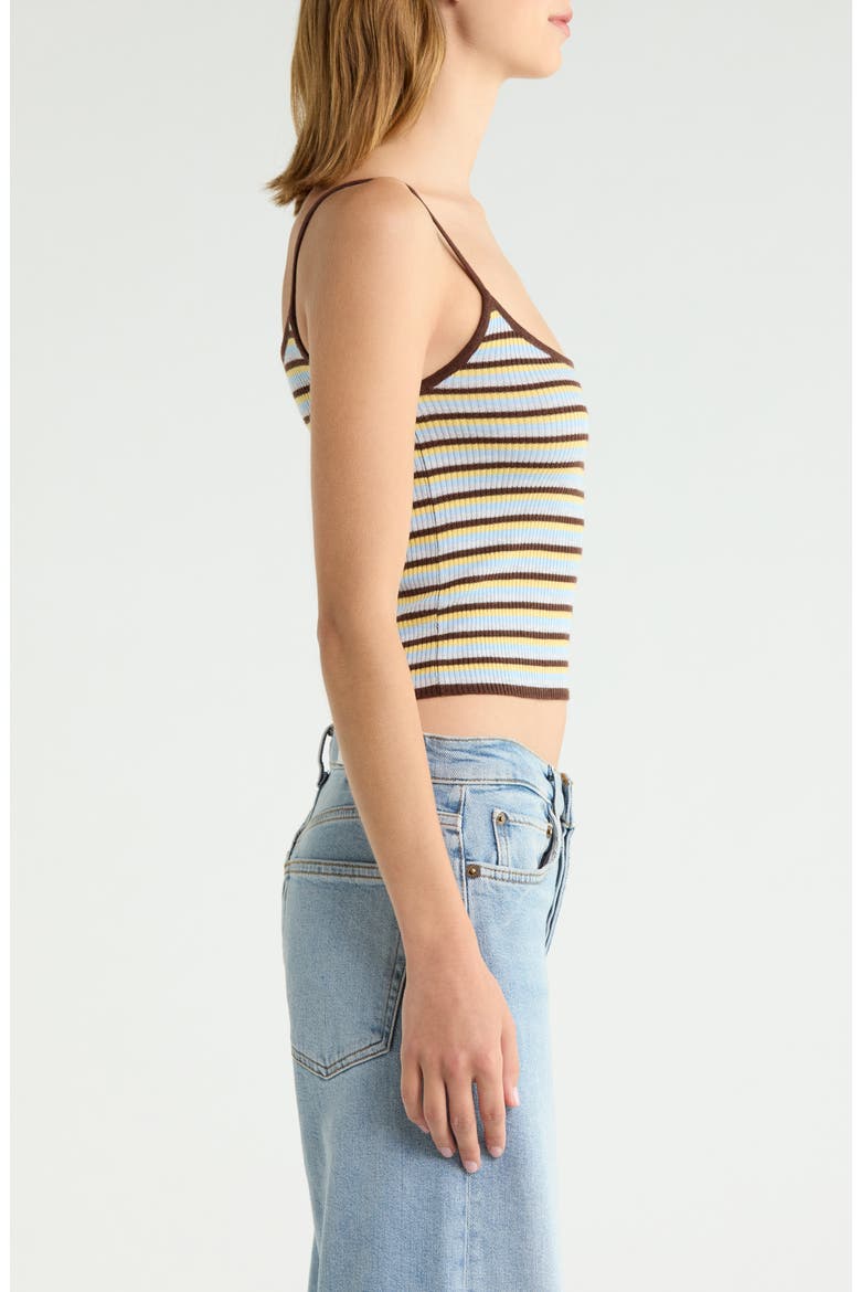 Angelica Stripe Camisole, Alternate, color, BROWN STRIPE