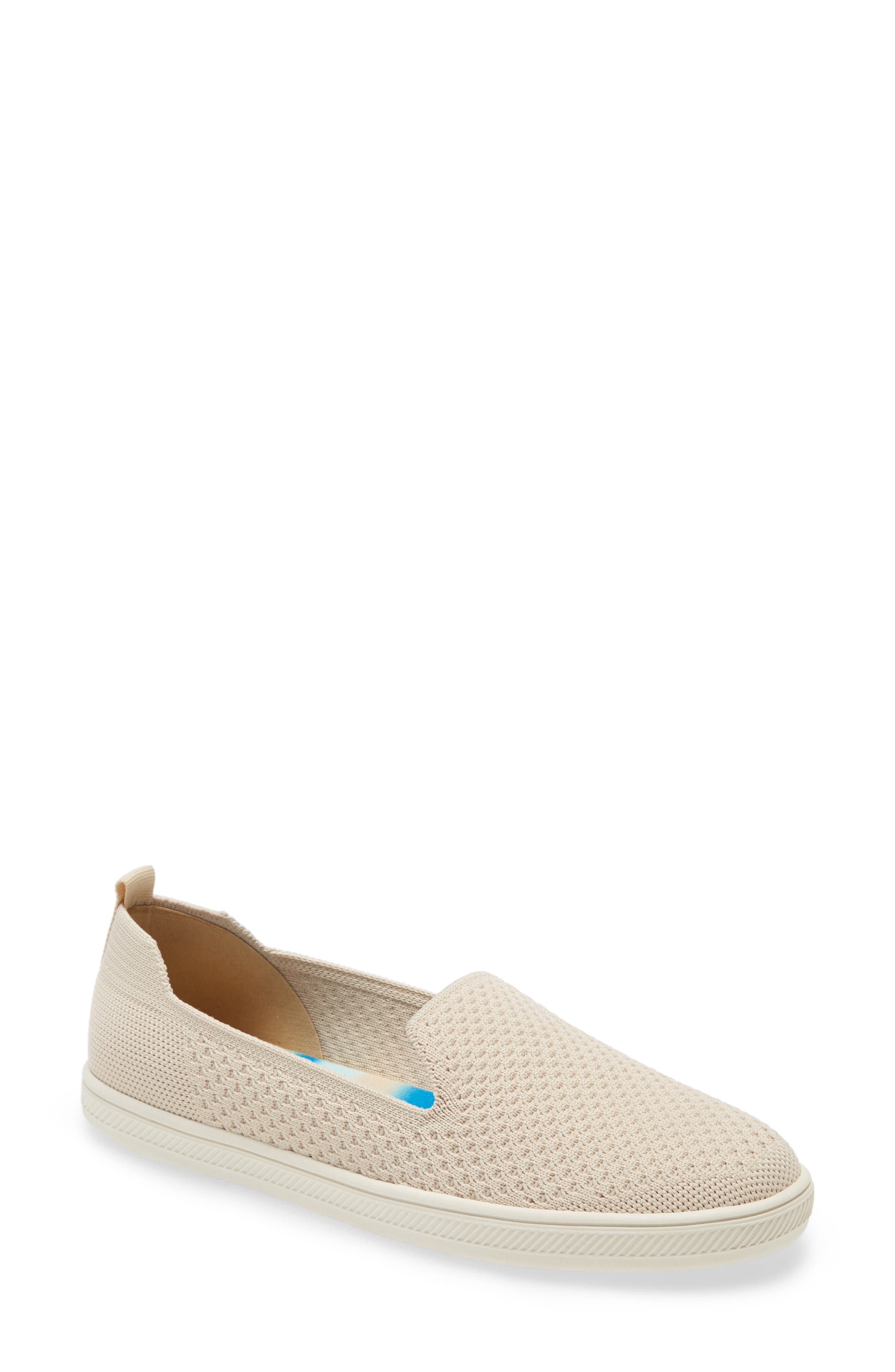 Cabreli Knit Slip-On Sneaker, Main, color, BONE