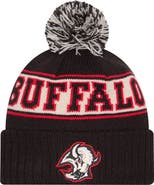 New Era Men's New Era Black Buffalo Sabres Retro Cuffed Knit Hat with Pom
