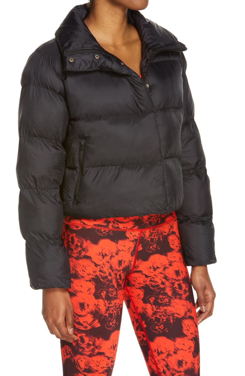 Alo Gold Rush Water Repellent Crop Puffer Coat, Alternate, color,