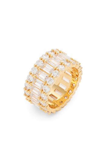 Shop Nordstrom Channel Set Cubic Zirconia Wide Eternity Ring