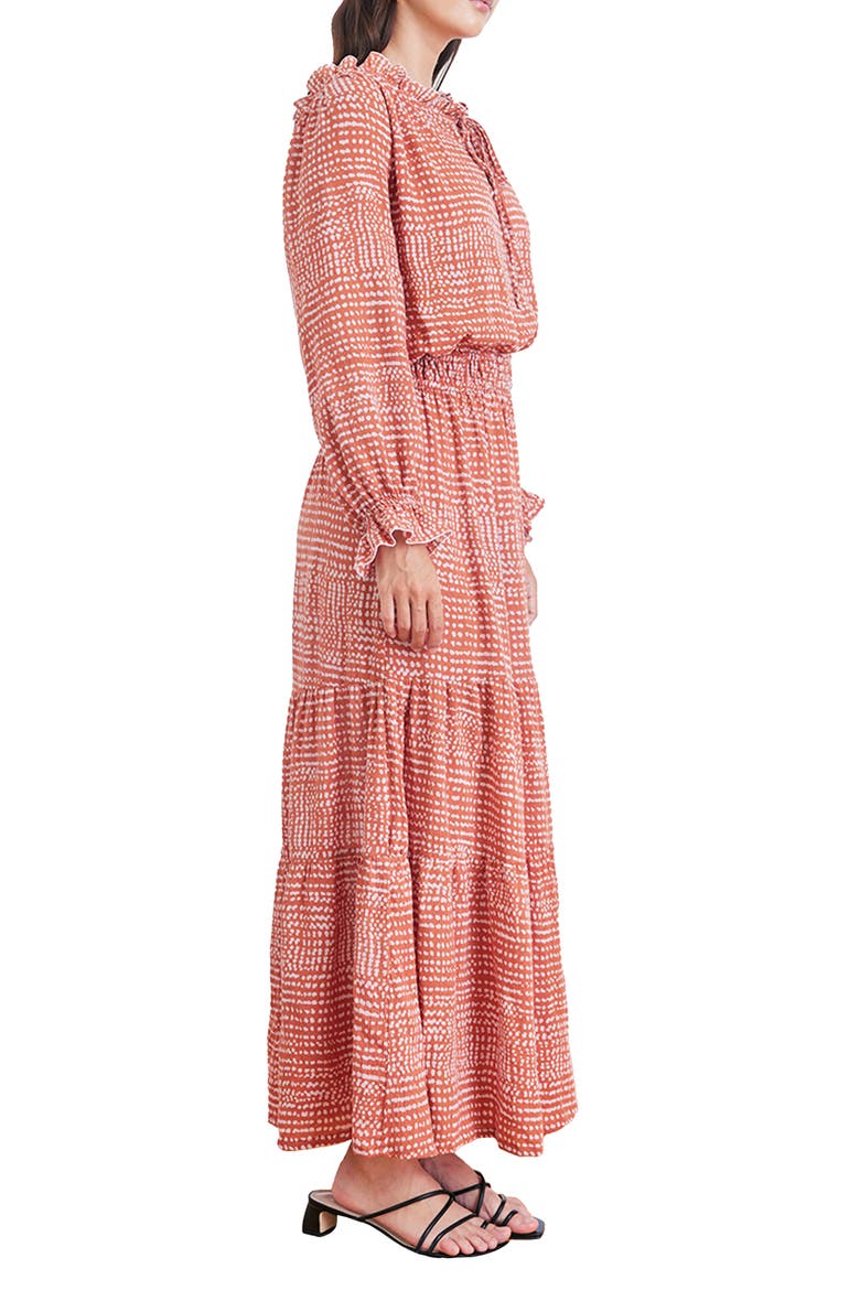Tiered Esme Dress, Alternate, color, Saffron Dot