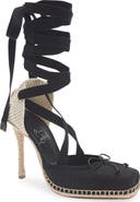 Christian Louboutin Cassiadrilla Ankle Wrap Espadrille Pump