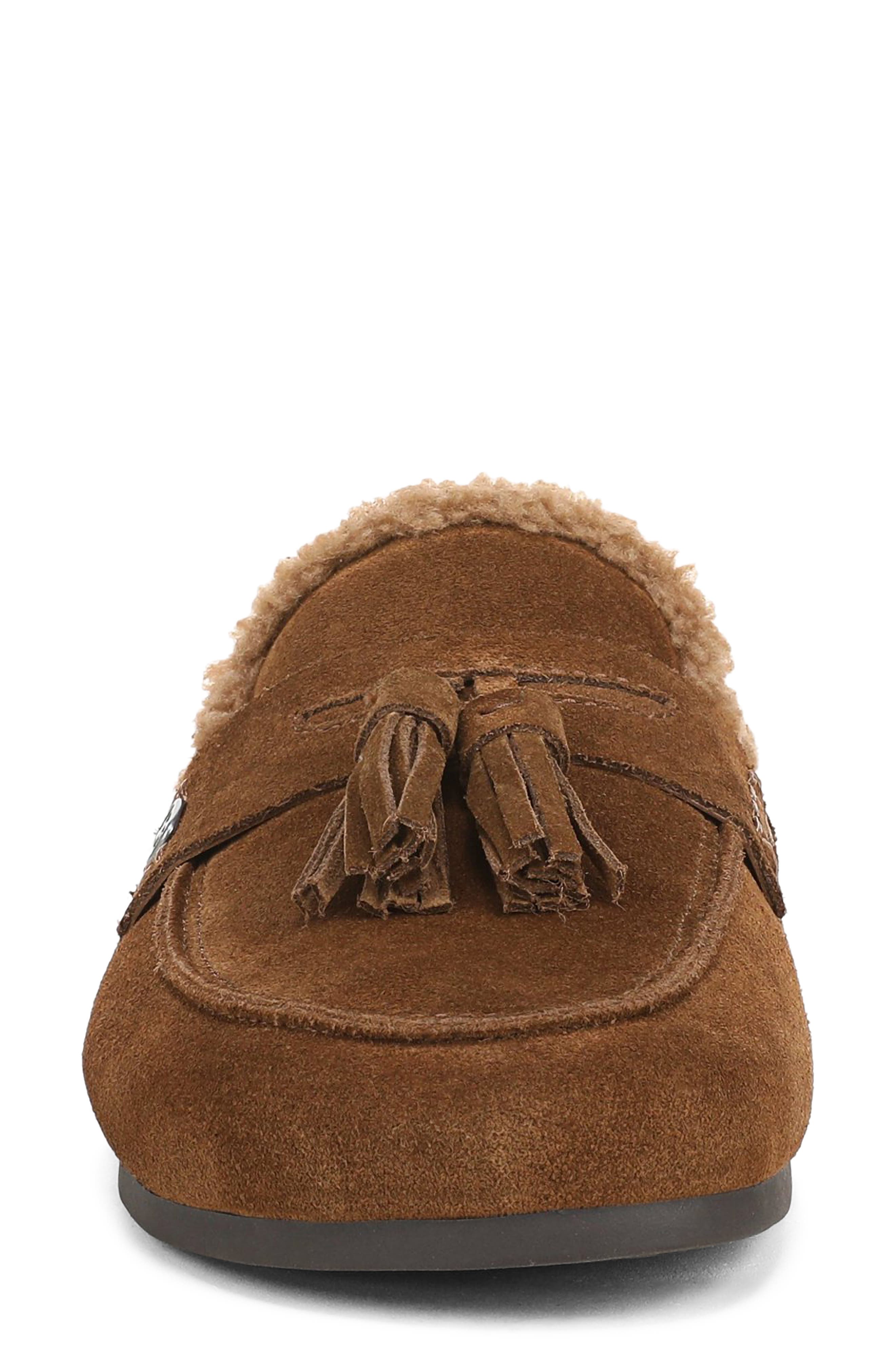 Astrid Genuine Shearling Lined Mule, Alternate, color, WARM NUTMEG