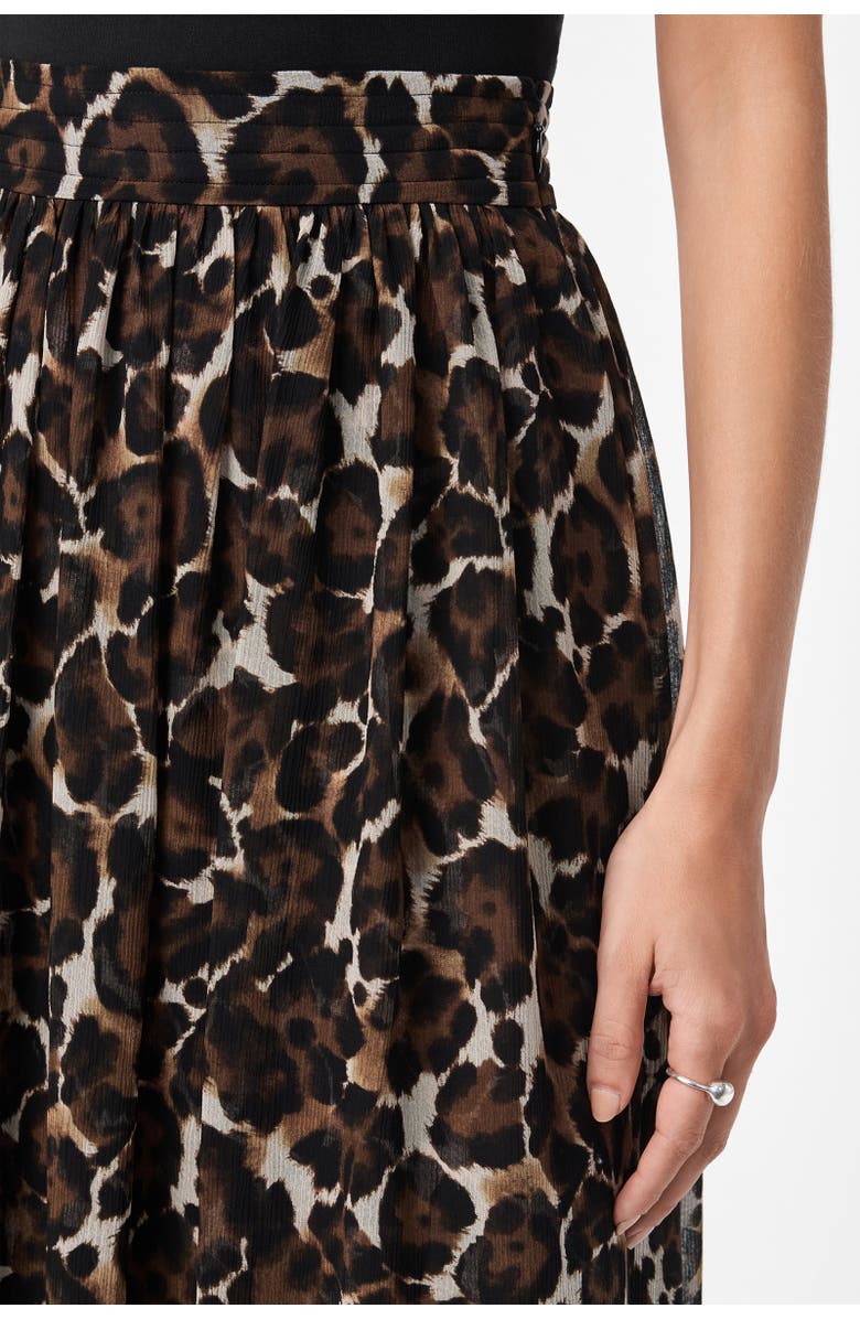 Trina Turk Bersha Leopard Print Maxi Skirt, Alternate, color, Lampoul Leopard