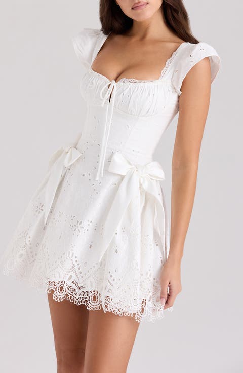 Cap Sleeve White Dresses | Nordstrom