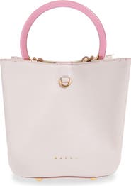 Marni Pannier Top Handle Leather Bucket Bag