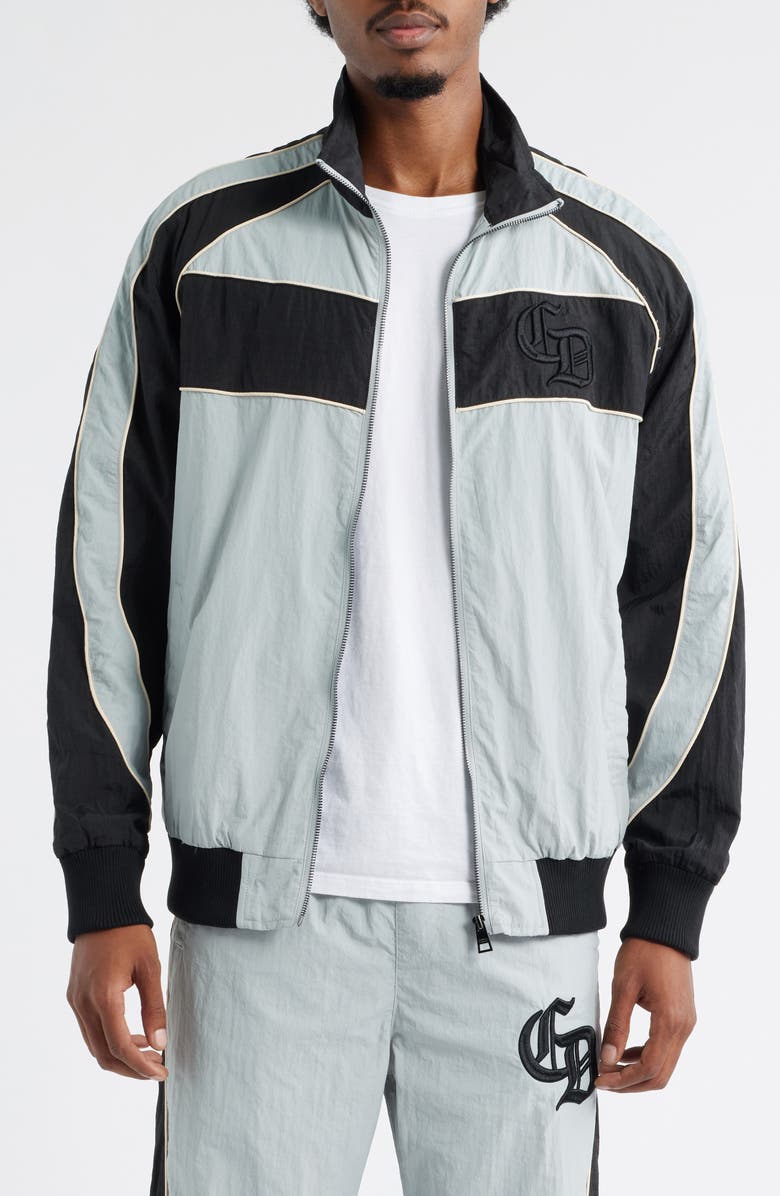 CRIMINAL DAMAGE Panelled Training Nylon Jacket, Alternate, color, Blue/Black