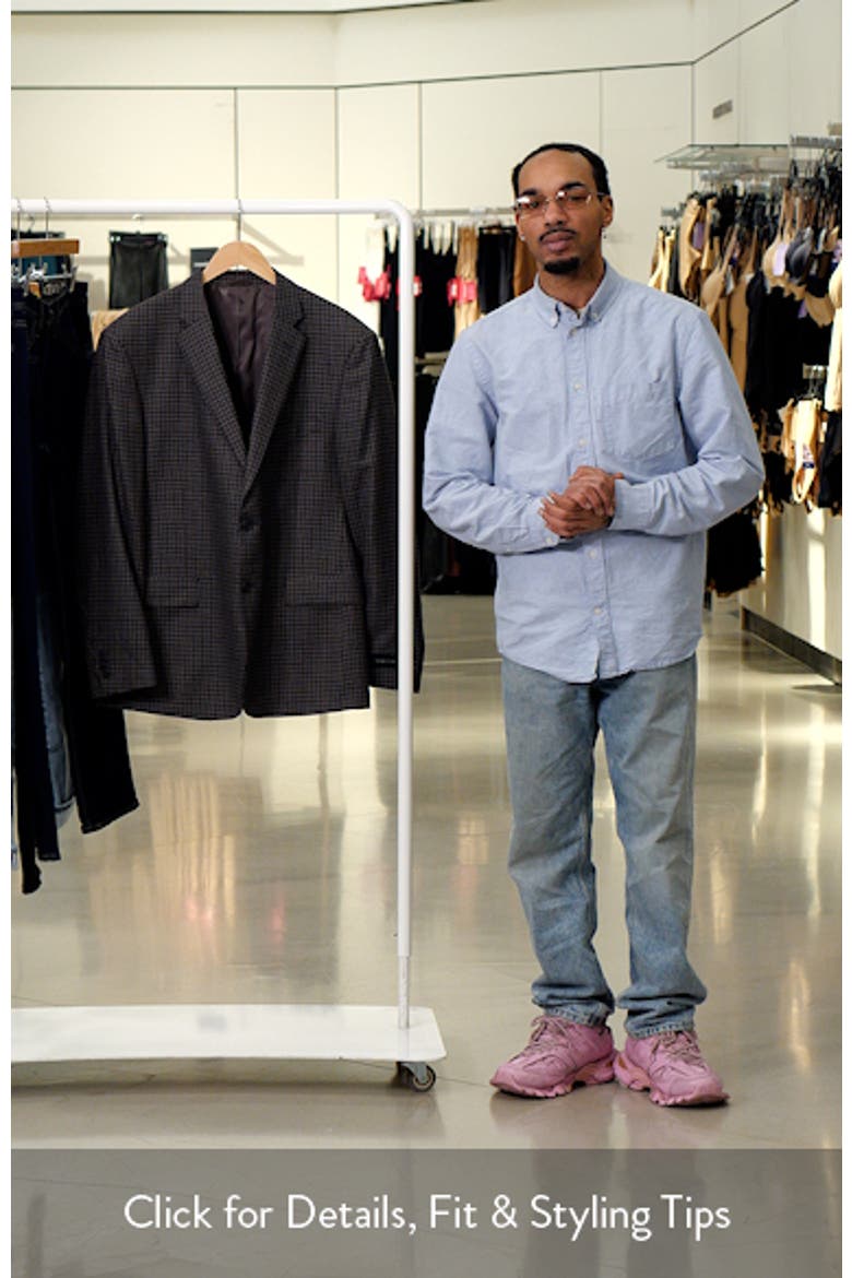 Check Wool Sport Coat video