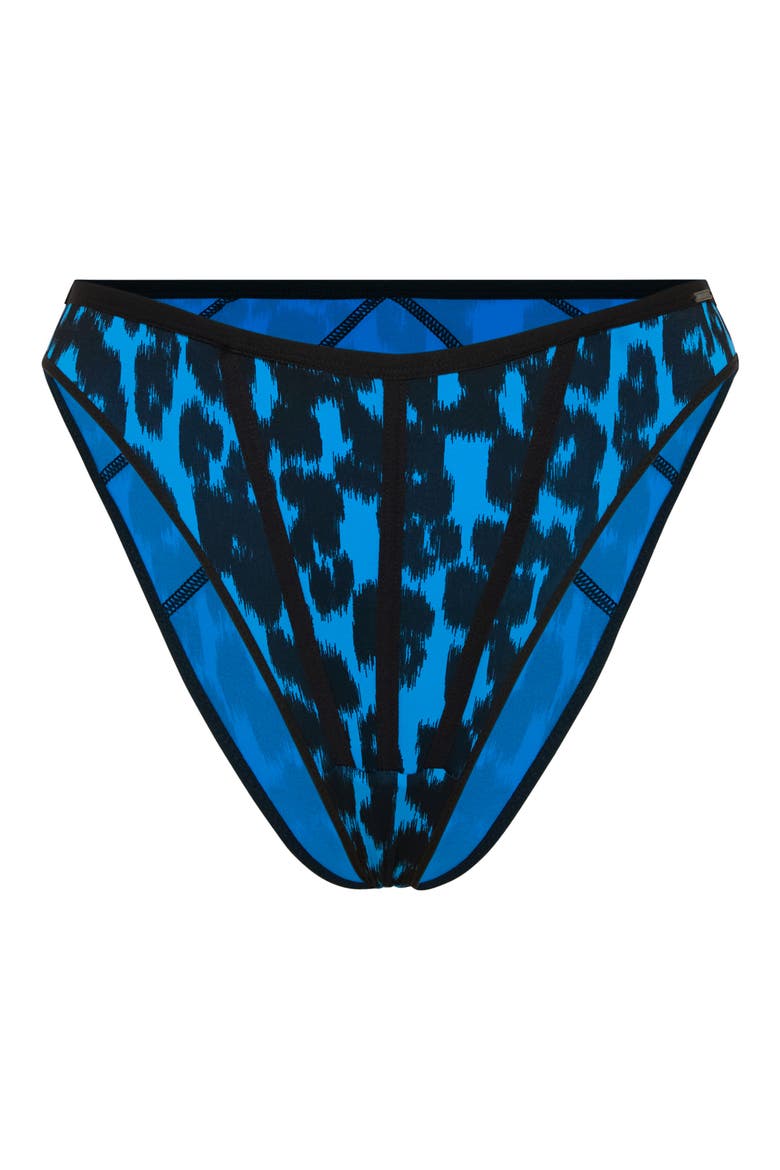 City Kitty High Leg Bikini, Alternate, color, BLUE EUPHORIA VINTAGE