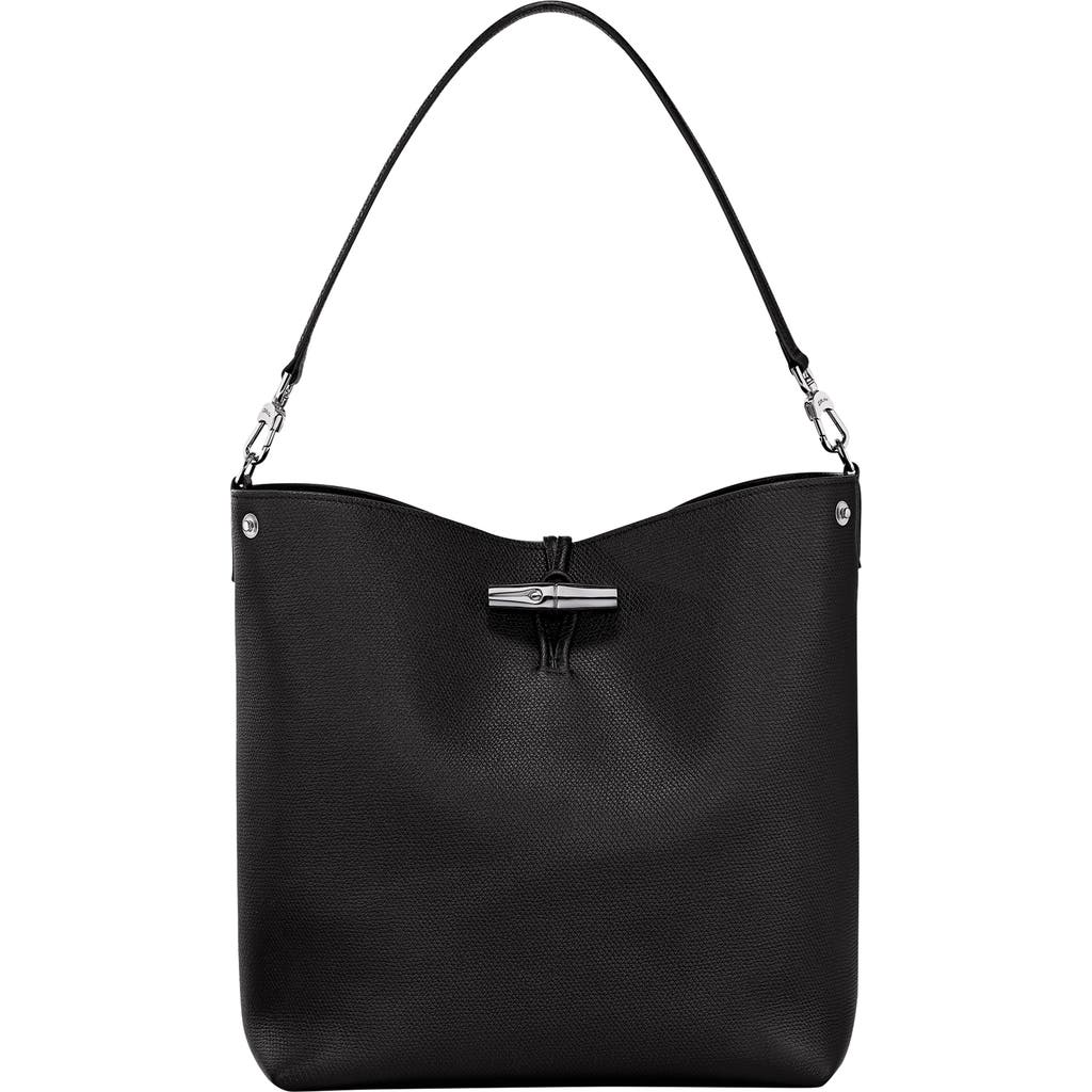 Longchamp Sac Porté Épaule M Le Roseau In Black