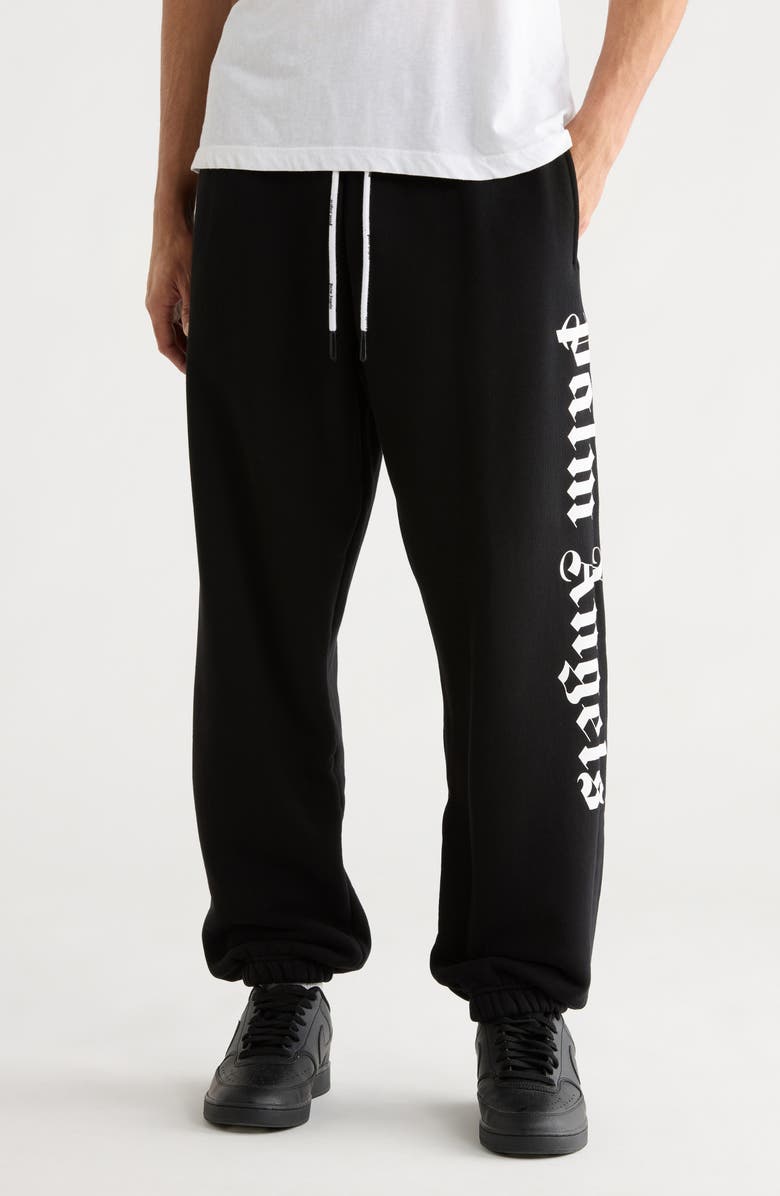 Palm Angels Logo Sweatpants, Main, color, 