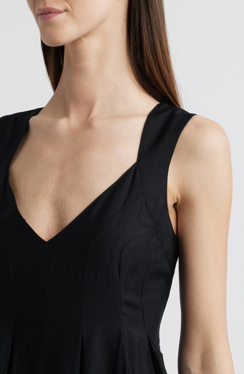 Chelsea28 Pleated Maxi Sundress, Alternate, color, Black