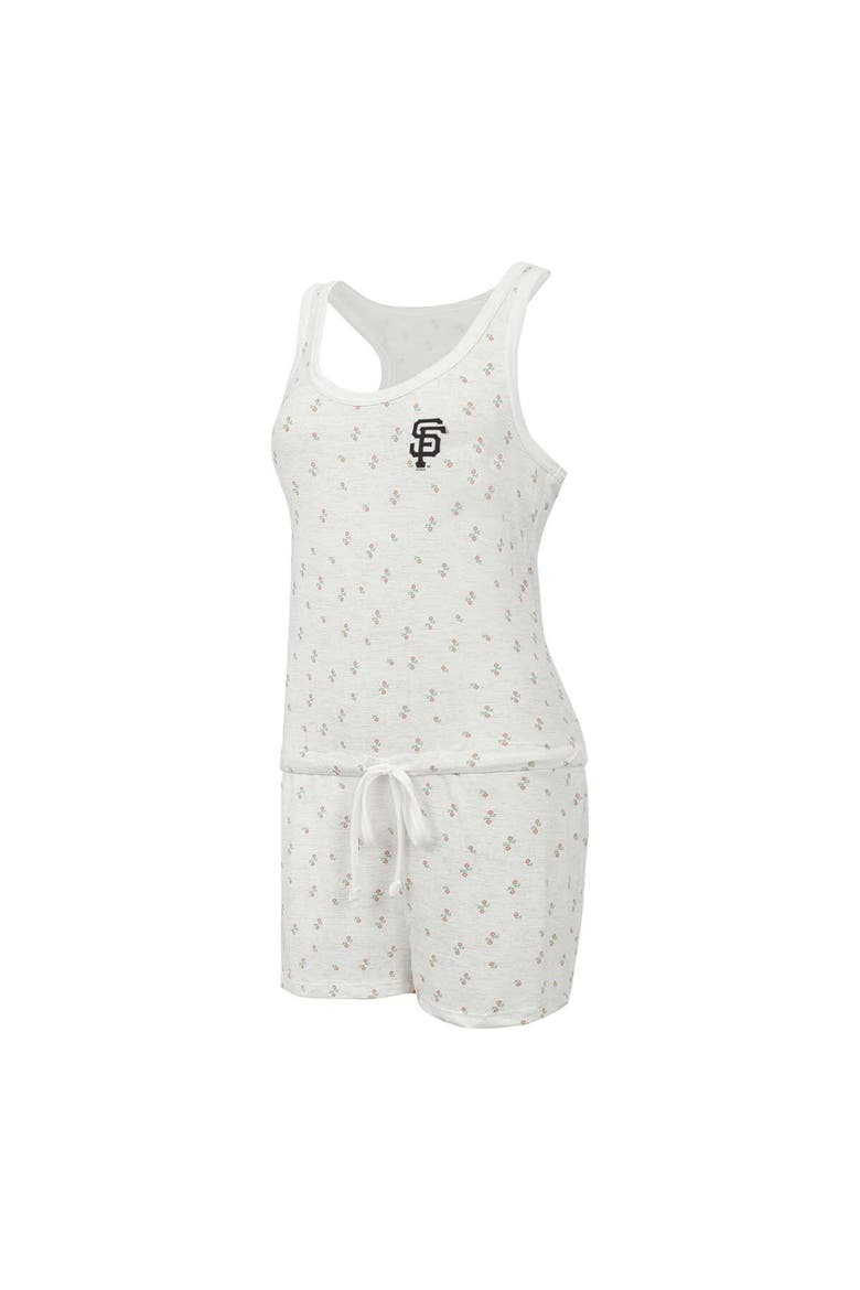 Women's Concepts Sport Cream San Francisco Giants Gardner Hacci Knit Romper, Alternate, color, Cream