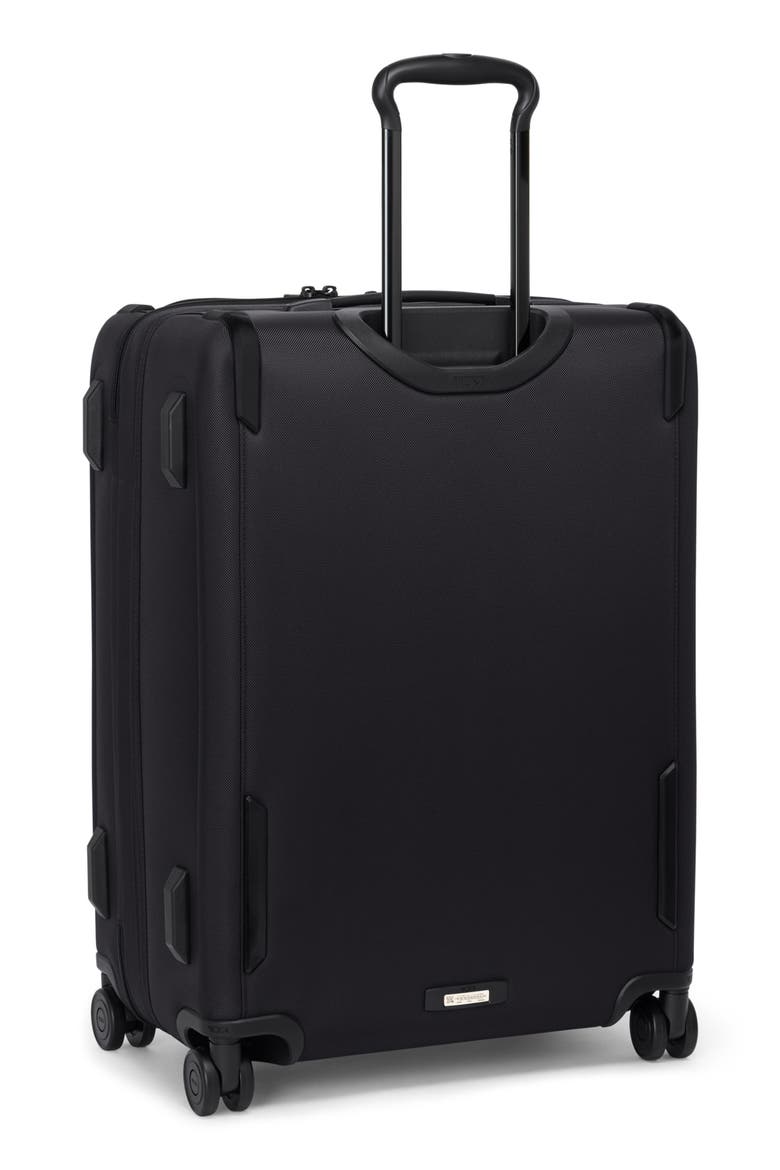 Alpha Medium Dual Access Expandable Checked Luggage, Alternate, color, BLACK