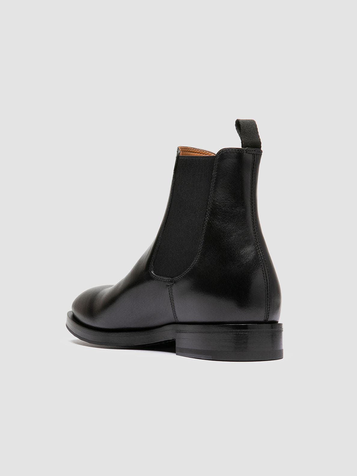 Ortega 003 Leather Chelsea Boots, Alternate, color, Black