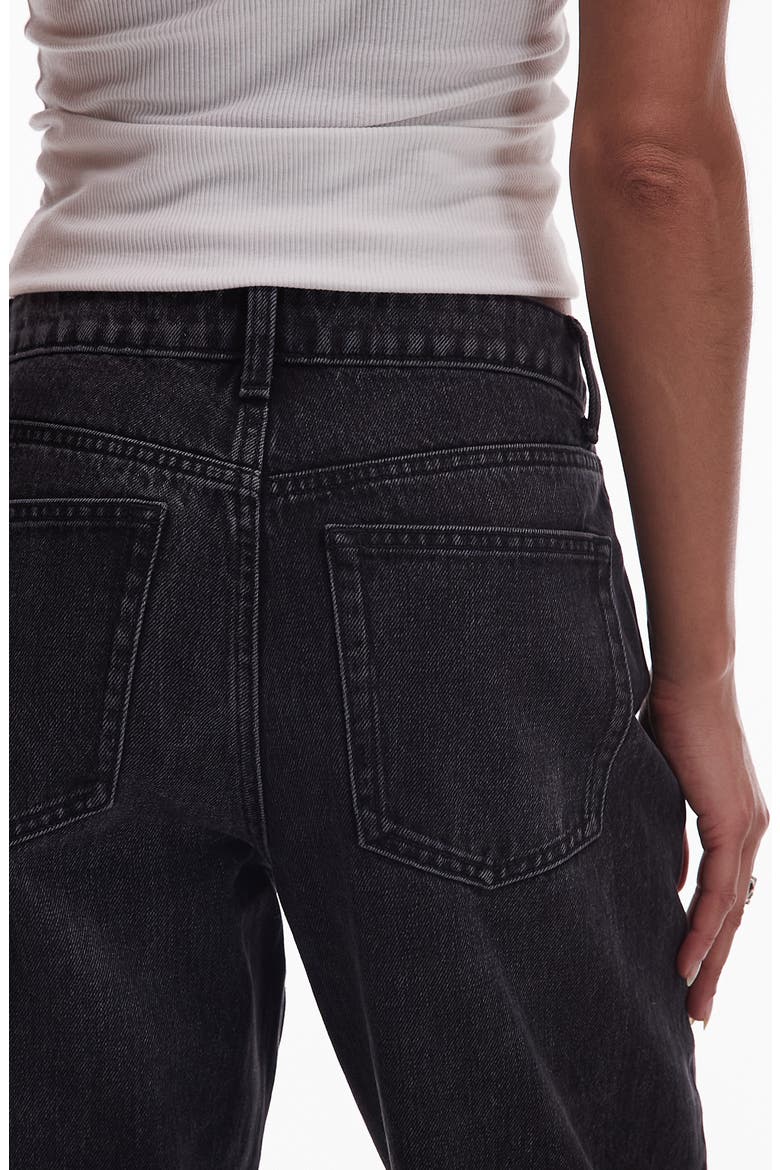 Kort High Waist Straight Leg Jeans, Alternate, color, BLACK