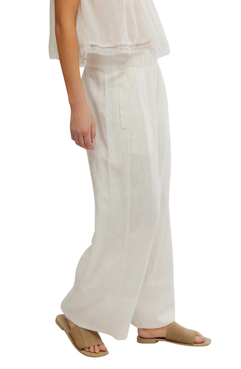 Free People Day's End Linen Blend Pants, Alternate, color, 