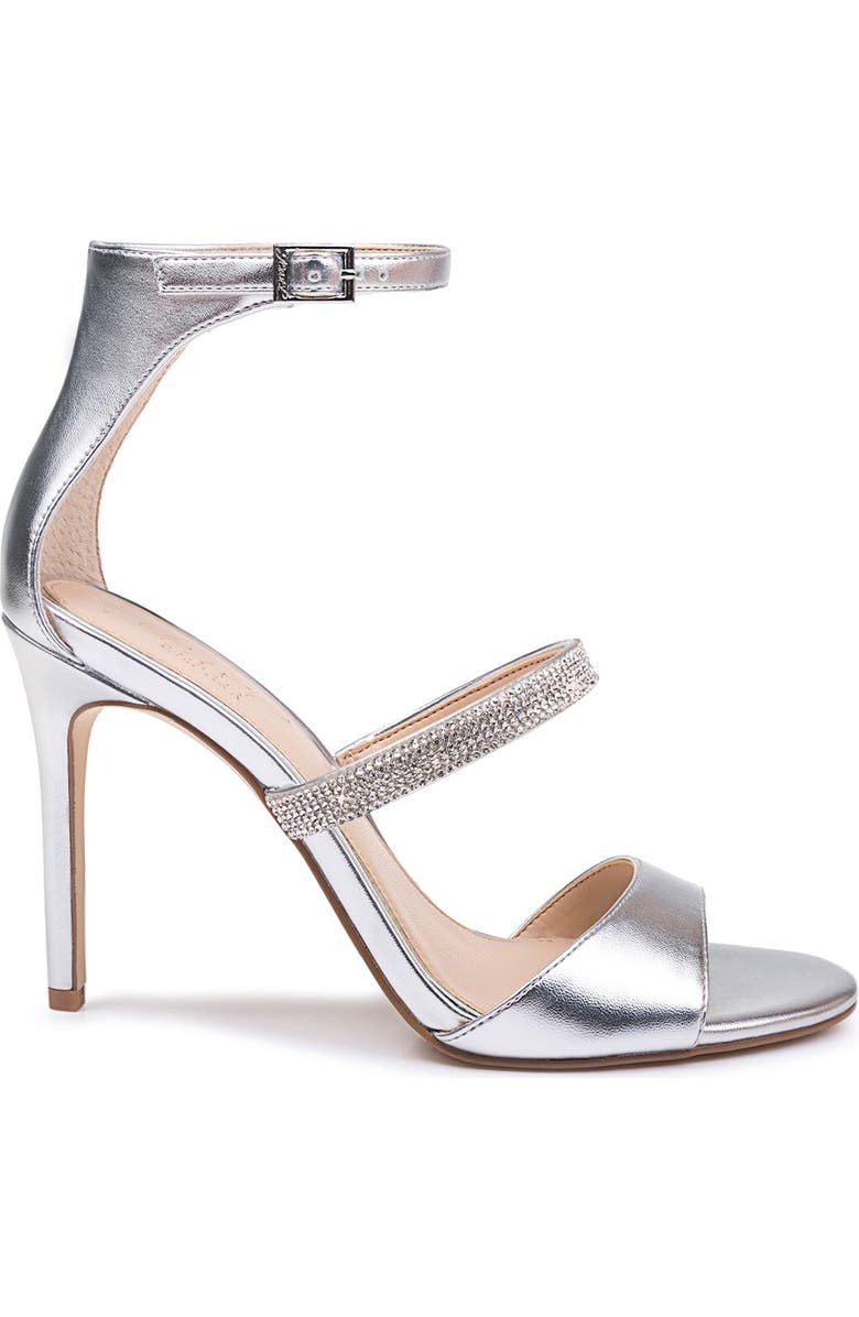 Jewel Badgley Mischka Rihanna II Embellished Stiletto Sandal, Alternate, color,