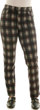 Nina Leonard Elastic Waist Ankle Pants