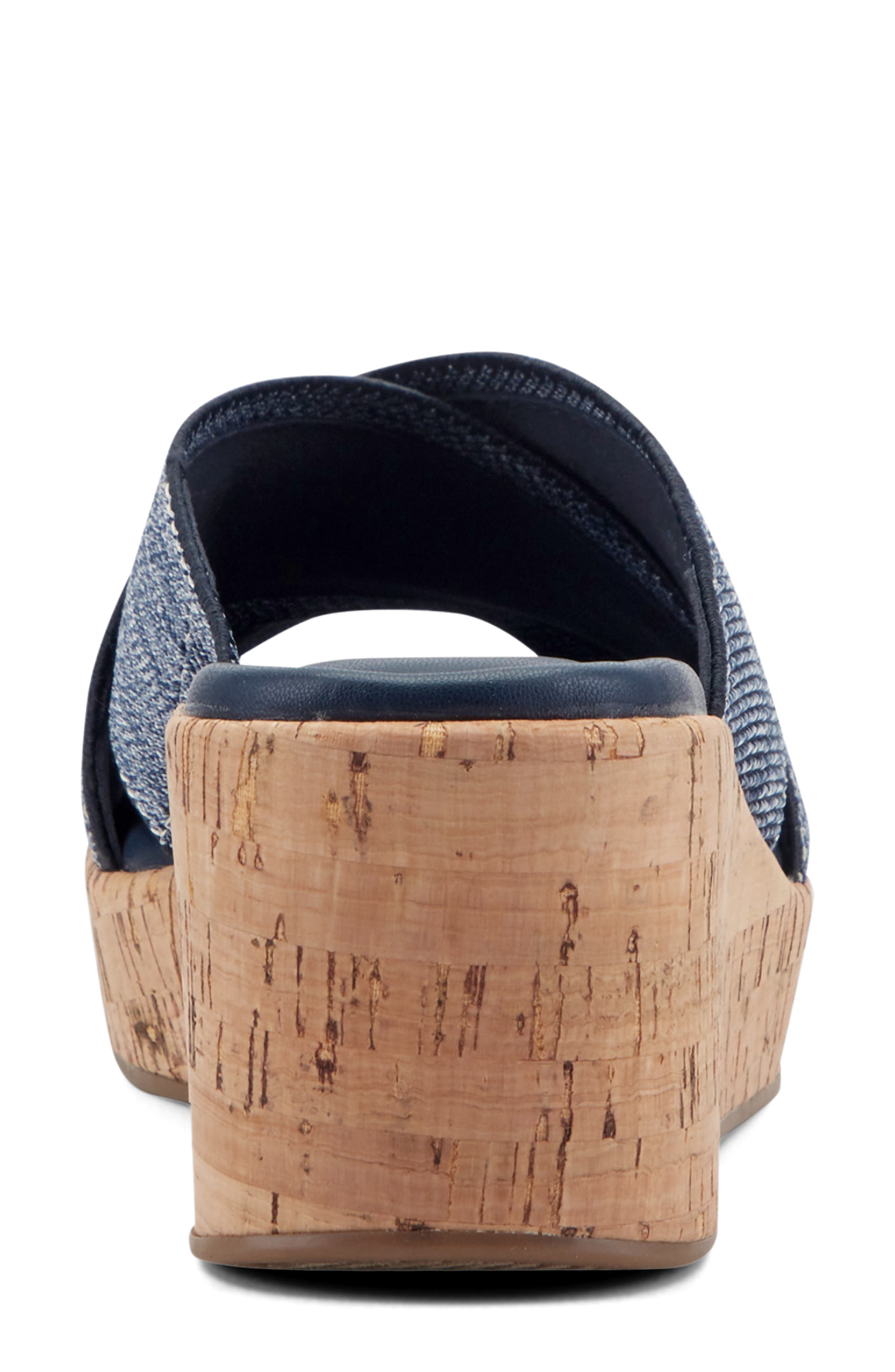 Fawn Wedge Slide Sandal - Wide Width Available, Alternate, color, DBL01