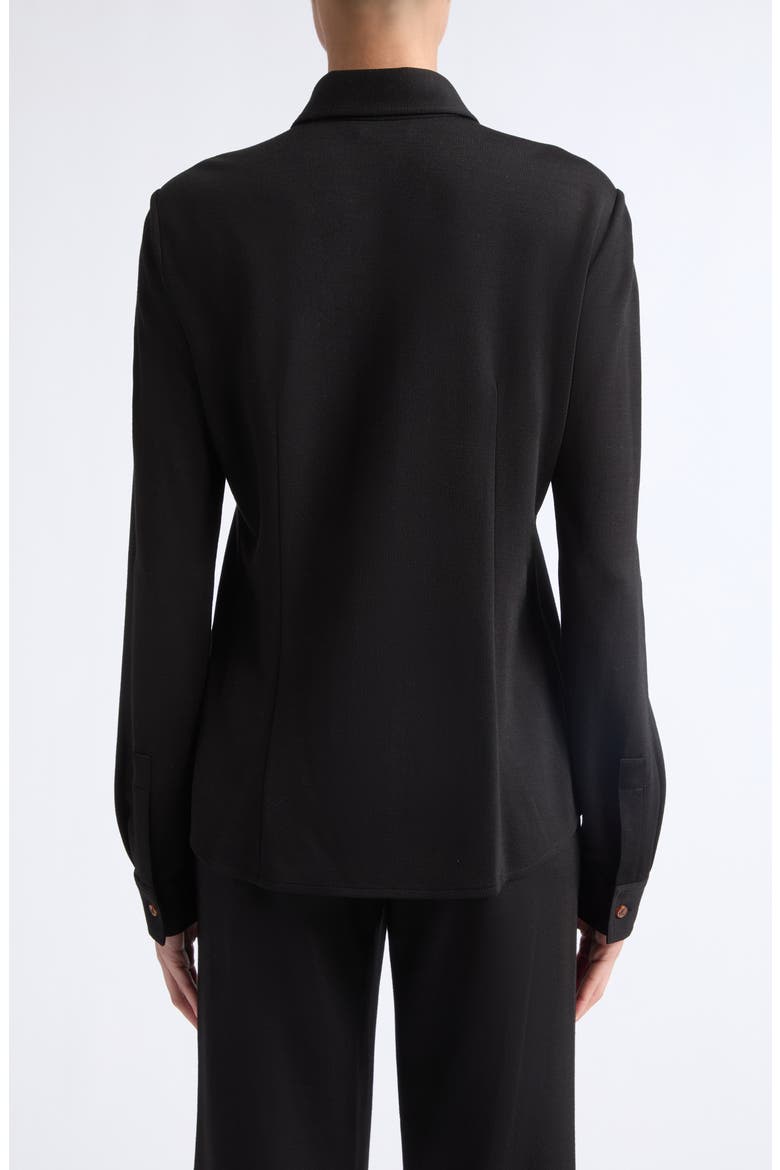 Long Sleeve Button Down Shirt, Alternate, color, BLACK