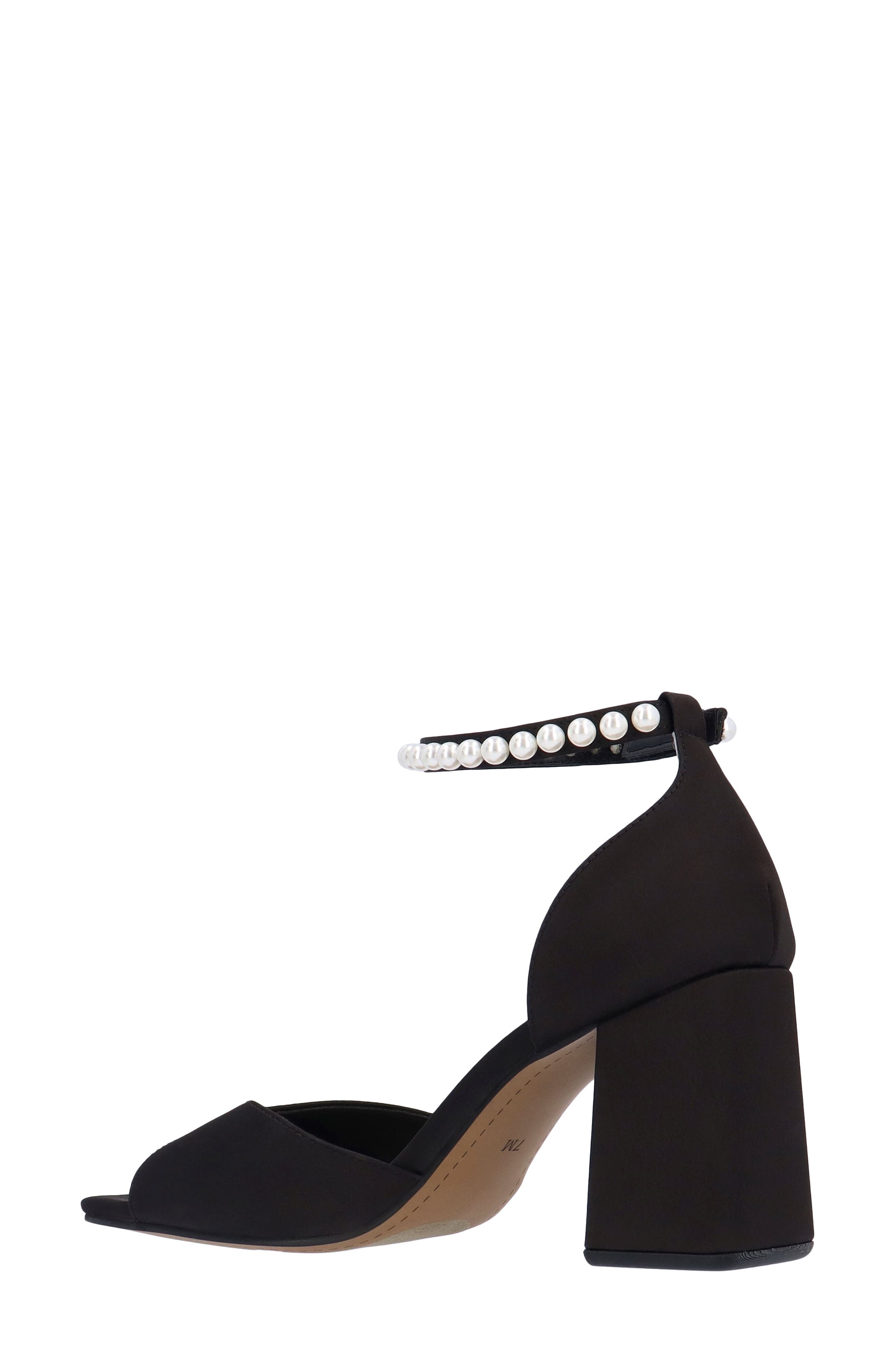 J. Reneé Nerida Ankle Strap Sandal, Alternate, color, Black