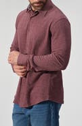 STUDIO GARNET LOS ANGELES Mélange Knit Button-Down Shirt