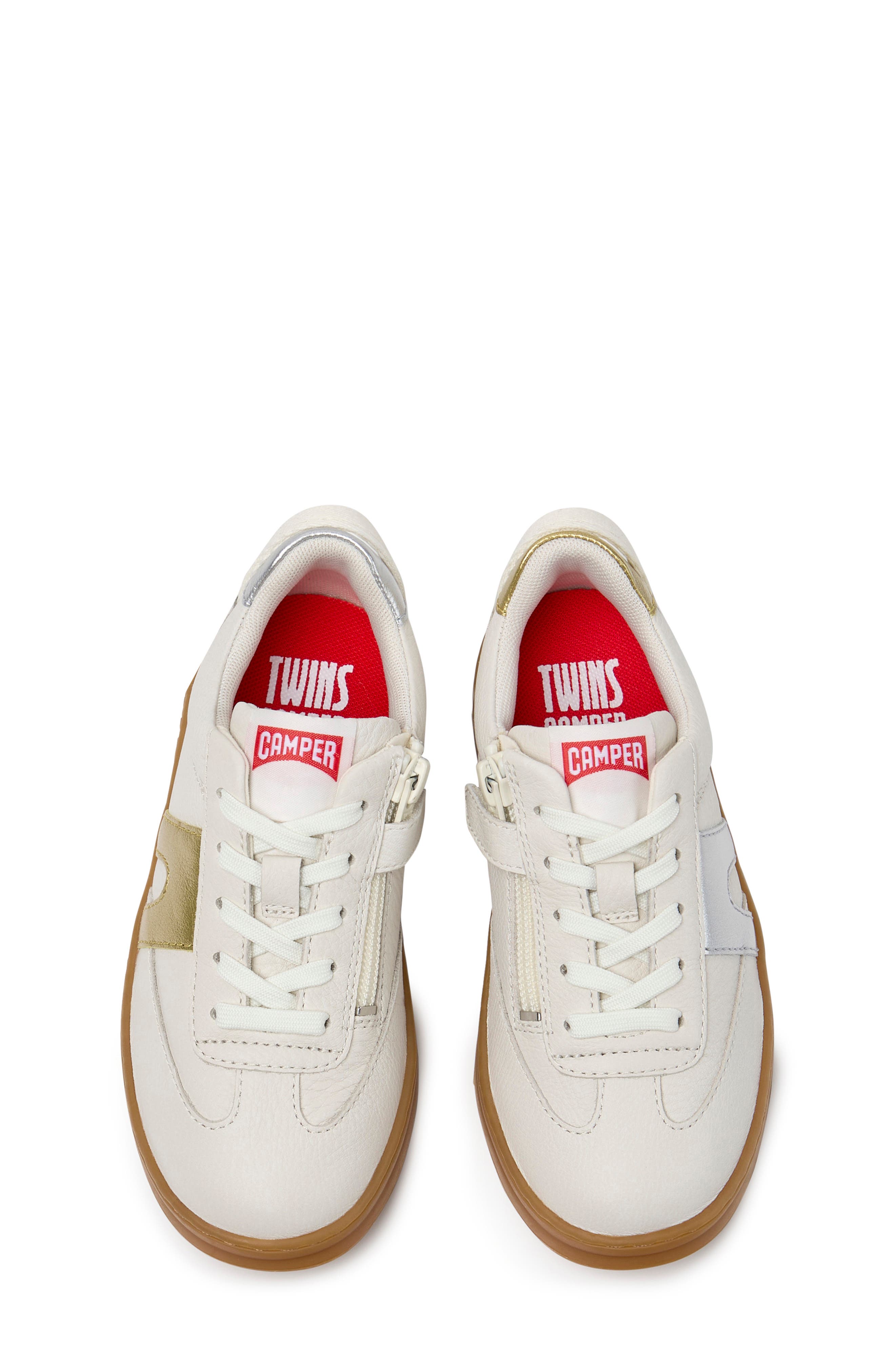 Kids' Runner Four Twins Sneaker, Alternate, color, WHITE NATURAL