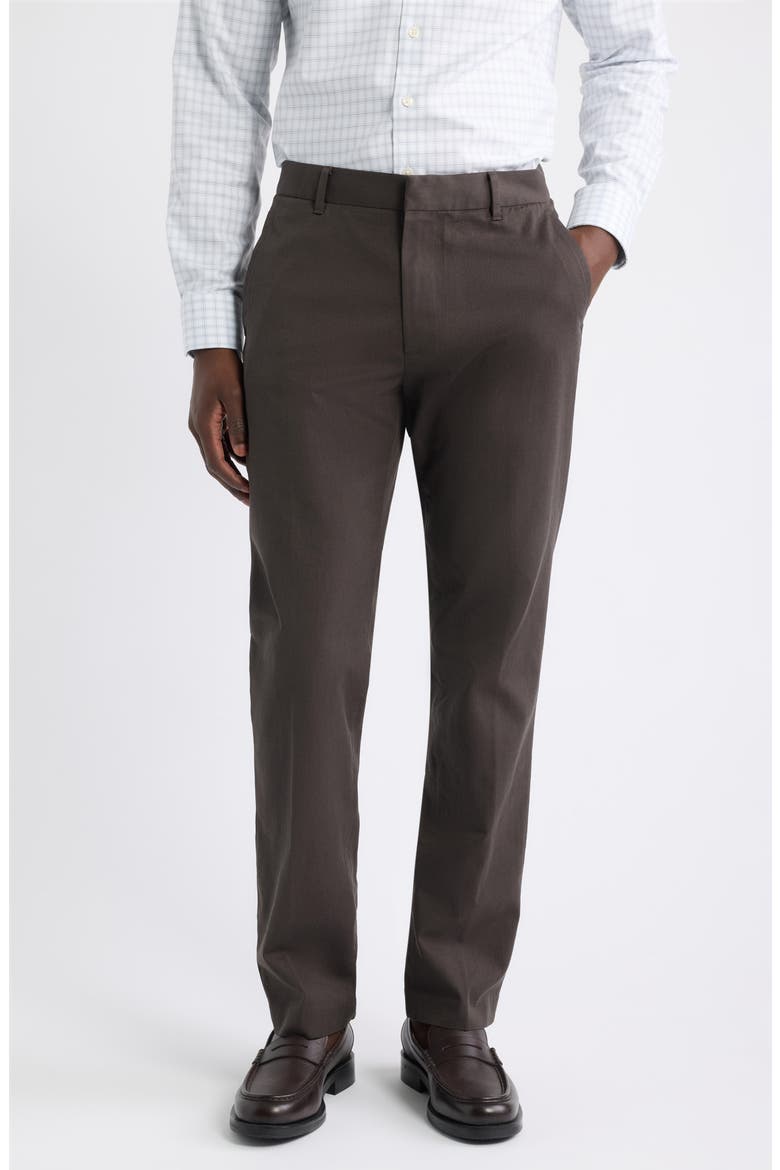 Weekday Warrior Dress Pants, Main, color, TUESDAY BROWN MICRO DOBBY