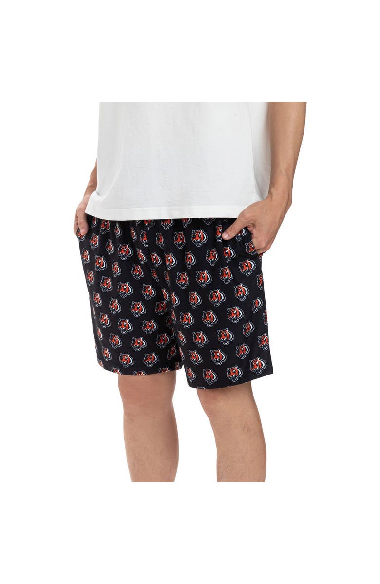 CONCEPTS SPORT Men's Concepts Sport Black Cincinnati Bengals Gauge Jam Two-Pack Shorts Set, Alternate, color, 