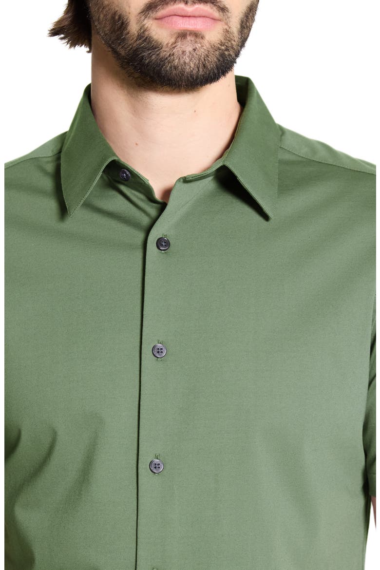 Irving Short Sleeve Button-Up Shirt, Alternate, color, ORCHARD
