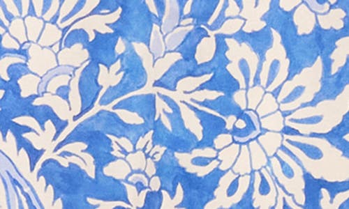 Karen Kane Puff Sleeve Peasant Dress In Floral Paisley In Multi