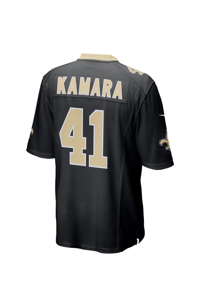 Nike Men's Nike Alvin Kamara Black New Orleans Saints Game Jersey, Alternate, color,