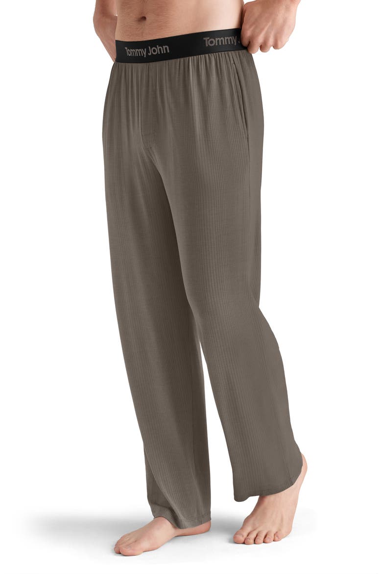 Second Skin Luxe Ribbed Lounge Pants, Main, color, FALCON