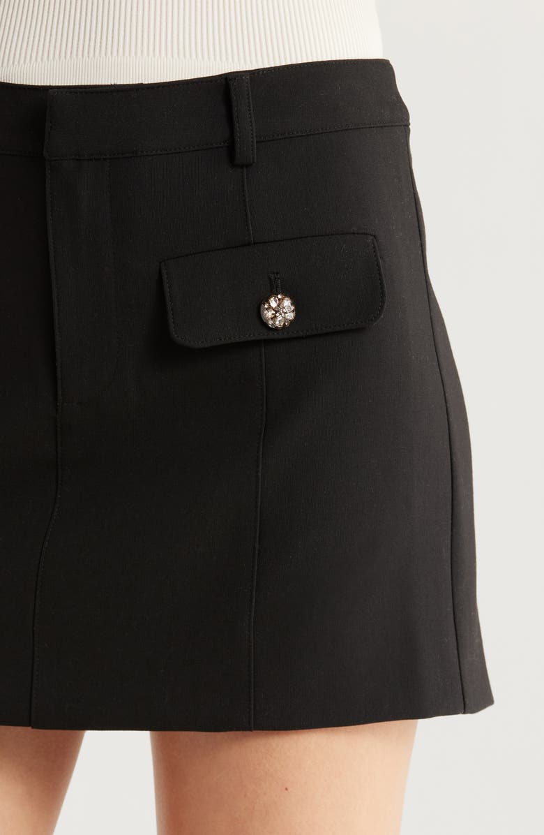 Cinq à Sept Lovina Miniskirt, Alternate, color, Black