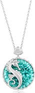 SIMONA Sterling Silver Venetian Murano Glass Pendant Necklace