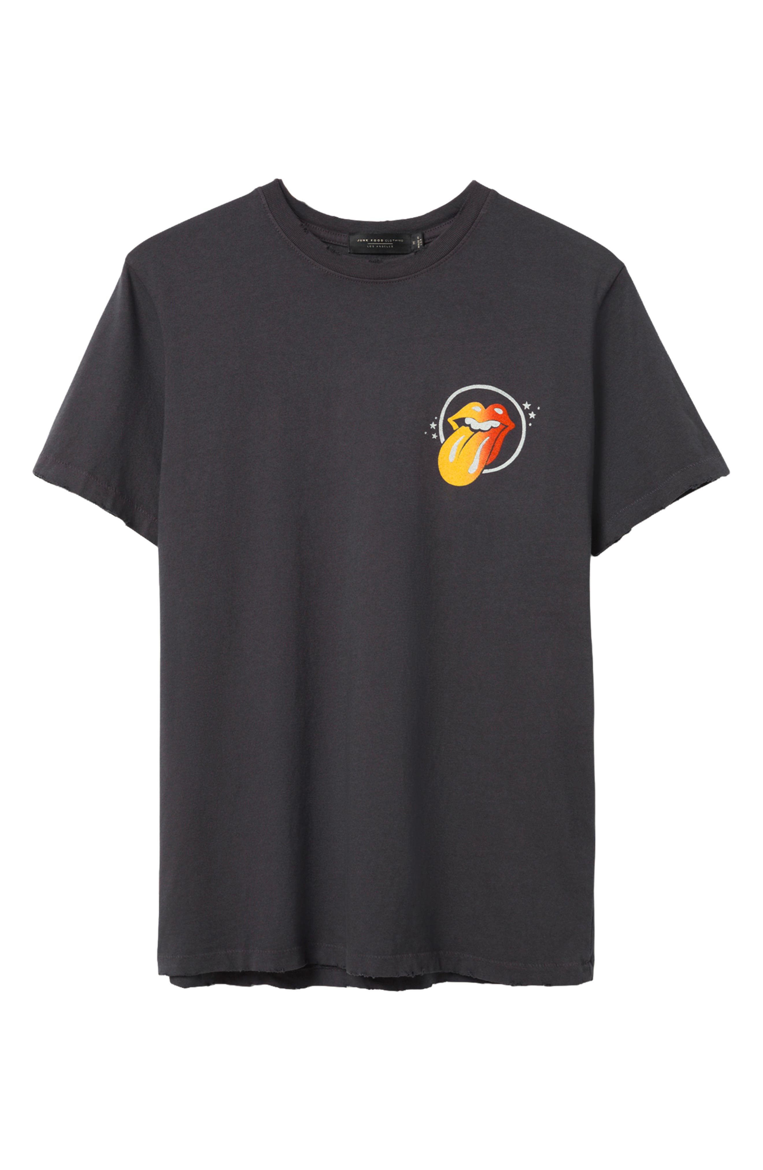 Junk Food Rolling Stones Tour '78 Graphic T-shirt In Vintage Black