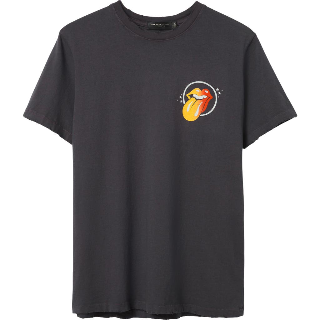 Junk Food Rolling Stones Tour '78 Graphic T-shirt In Vintage Black