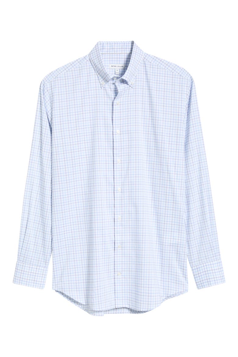 Bruce Crown Lite Button-Down Shirt, Main, color, BLUE FREESIA