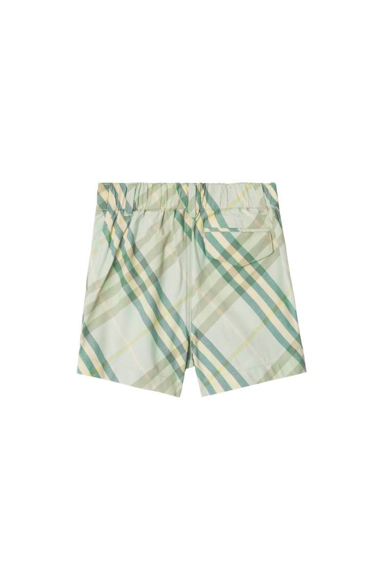 Burberry Check Cotton Shorts, Alternate, color, Breeze