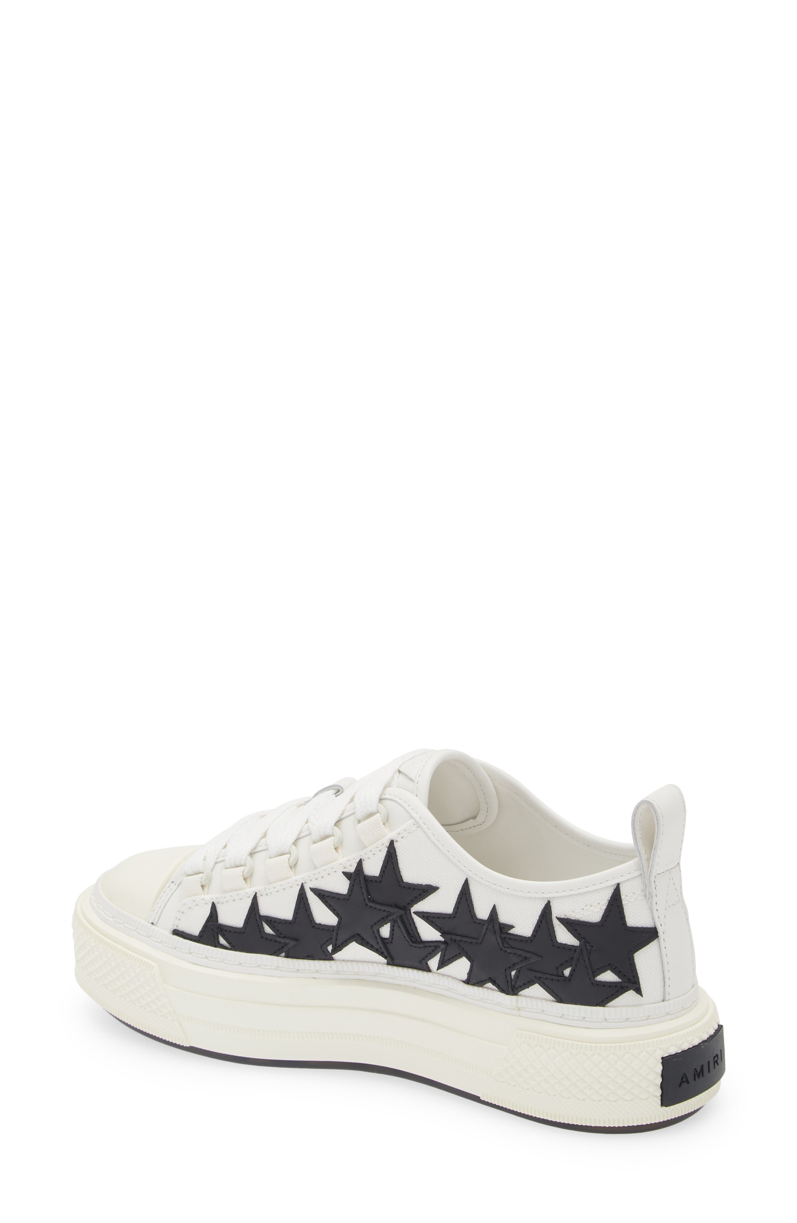 AMIRI Stars Court Sneaker, Alternate, color, White Black