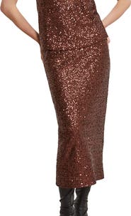 ottod'Ame Longuette Skirt With Sequins
