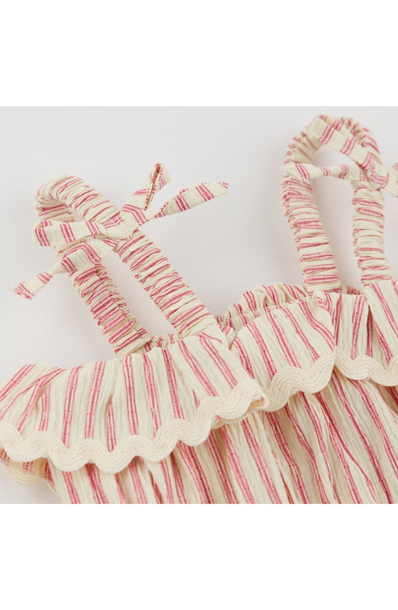 oh baby! Stripe Harriet Romper, Alternate, color, Red Cherry