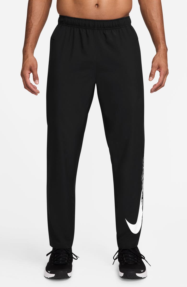Nike Form Dri-FIT Open Hem Versatile Trousers, Main, color, Black/ White