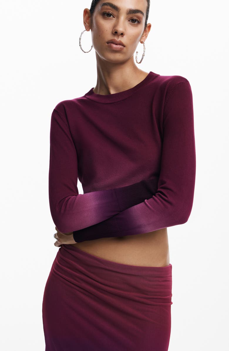 Desigual Ribbo Ombré Midi Skirt, Alternate, color,